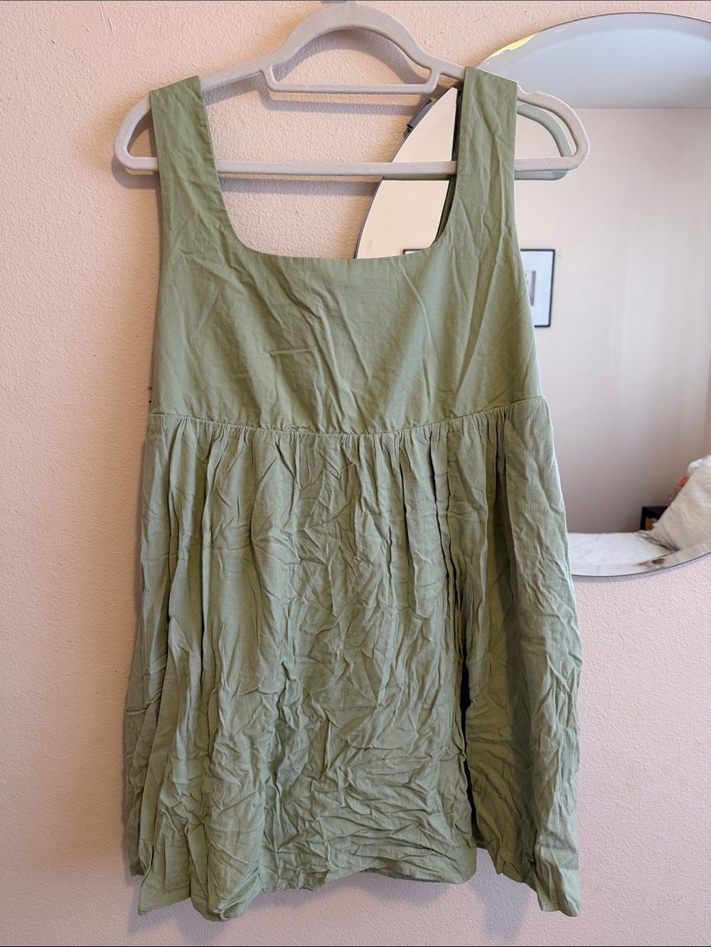 Light Green Sleeveless Babydoll Dress And Now This